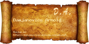 Damjanovics Arnold névjegykártya